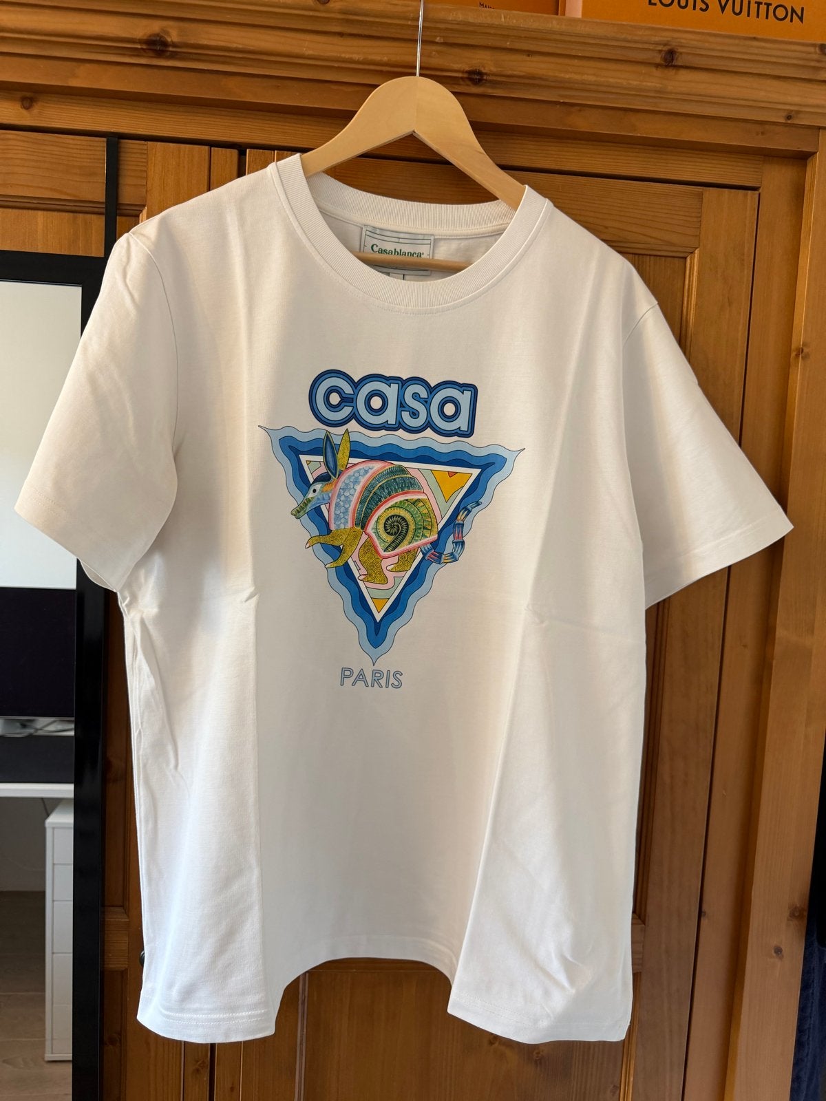 Casablanca Paris T-shirt met grafische print, Ophalen of Verzenden, Zo goed als nieuw, Overige maten, Wit