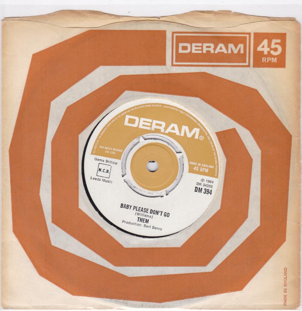 Them 1965, Cd's en Dvd's, Vinyl Singles, Gebruikt, 7 inch, Single, Ophalen of Verzenden