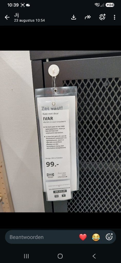 Ikea Ivar kast, Ophalen, Gebruikt