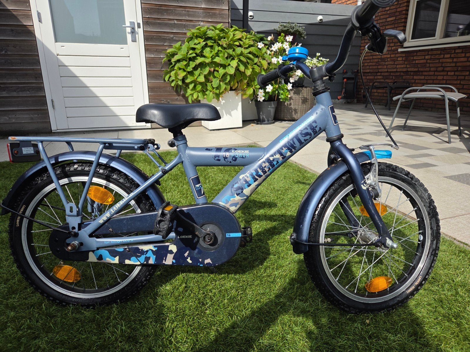 Kinderfiets LOEKIE Streetwise 16 inch - €40, Ophalen, Terugtraprem, 16 tot 20 inch, Zo goed als nieuw