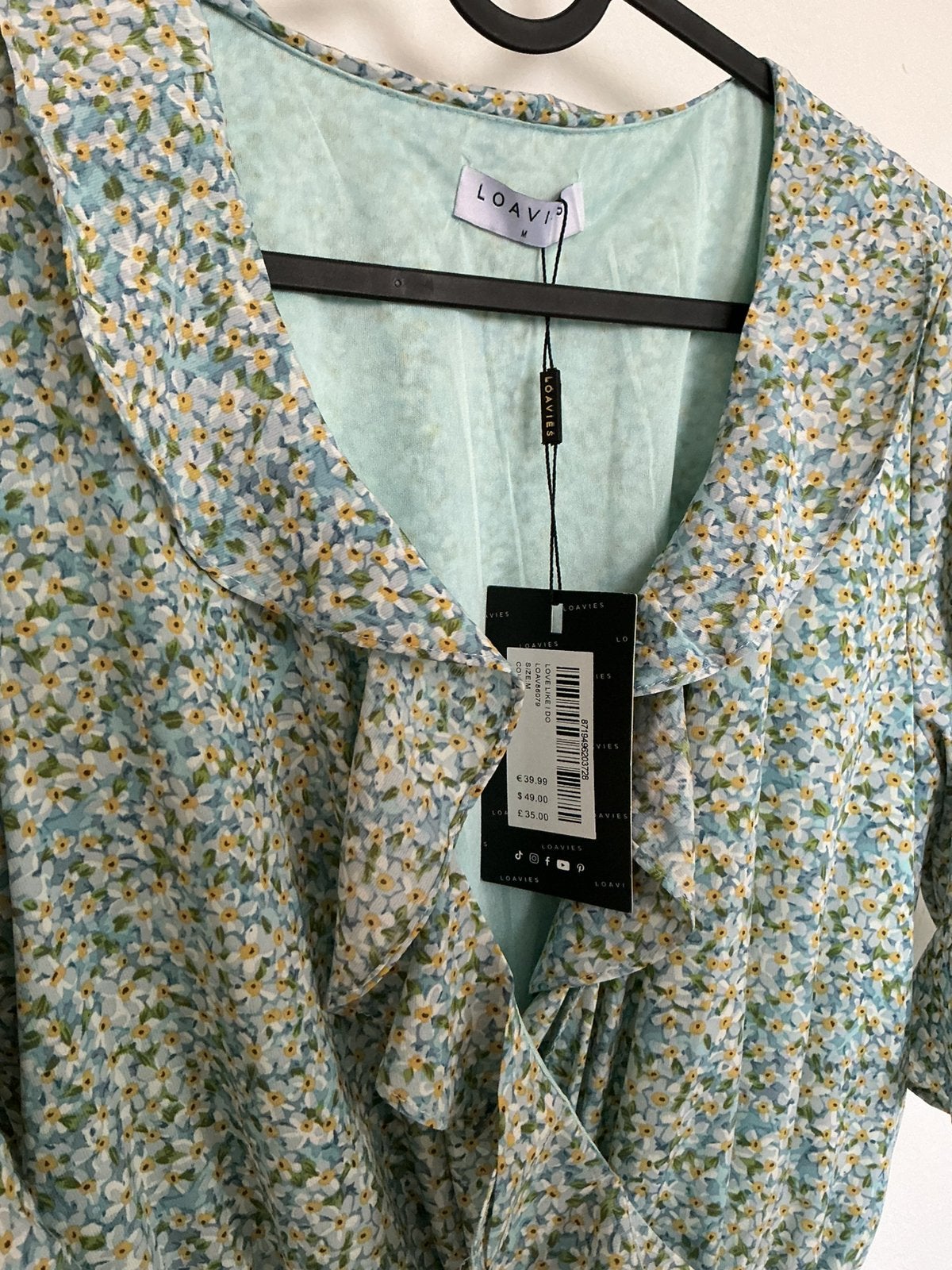 Dames jurk maat m loavies, Maat 38/40 (M), Blauw, Nieuw, Ophalen of Verzenden