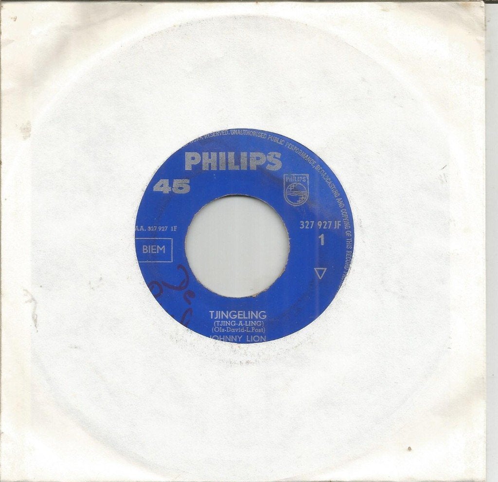 Johnny Lion – Tjingeling / Niemand Weet (1966), Gebruikt, 7 inch, Ophalen of Verzenden, Levenslied of Smartlap