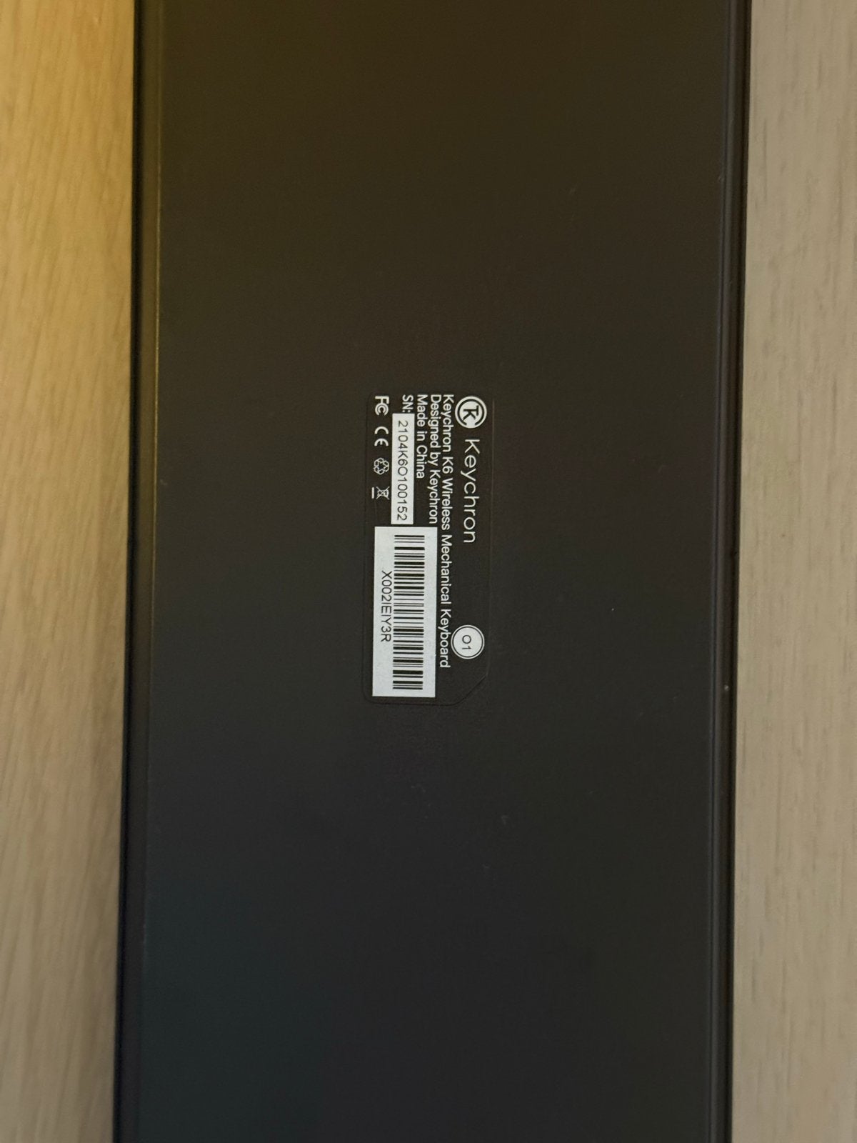Keychron K6 65% Bluetooth mechanisch toetsenbord met doos, Ophalen, Draadloze ontvanger, Zo goed als nieuw, Draadloos