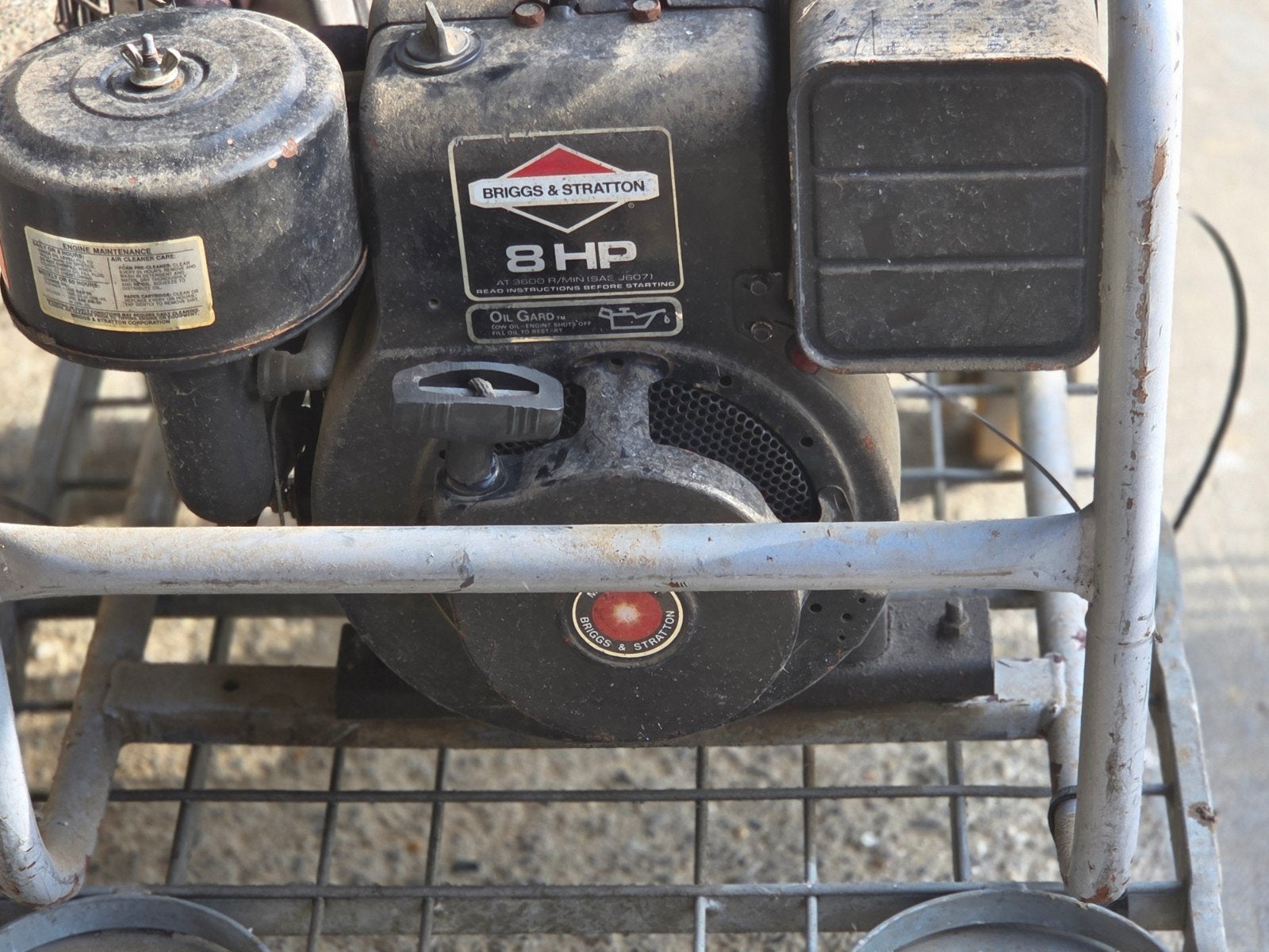 Bosch Aggregaat defect 3800W met Briggs & Stratton 8HP motor, Doe-het-zelf en Verbouw, Aggregaten, Ophalen, Gebruikt, Minder dan 5 kVA