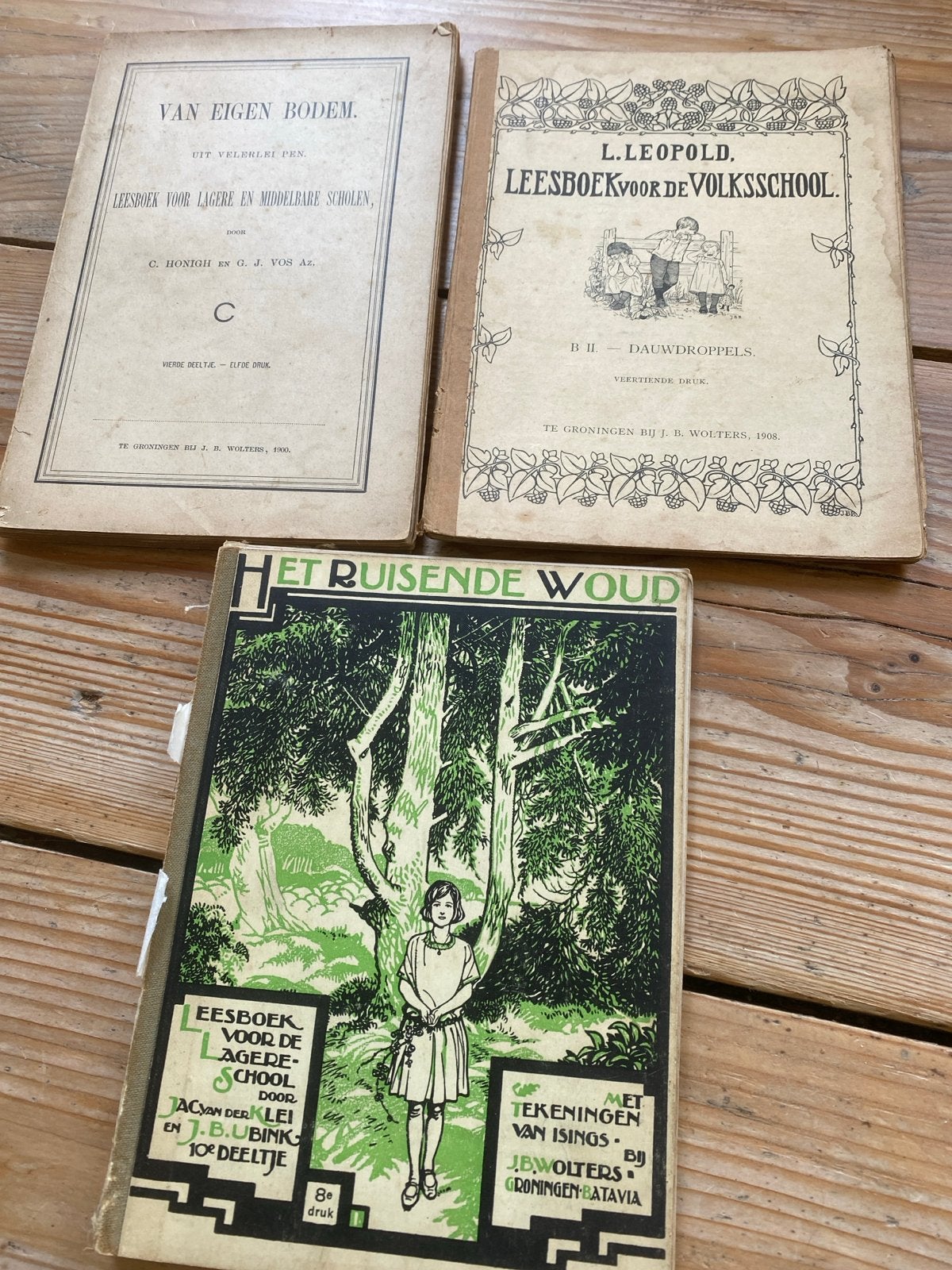 Oude leesboeken: Van Eigen Bodem, Leesboek Volksschool & Het, Boeken, Studieboeken en Cursussen, Ophalen of Verzenden, Alpha, Gelezen