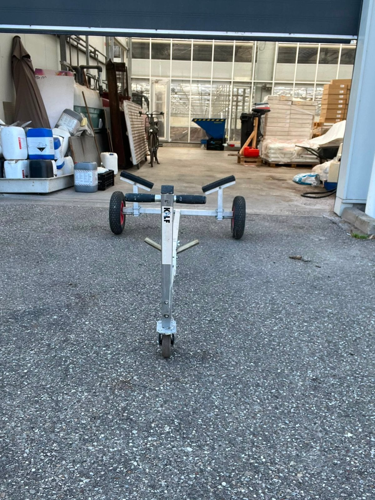 Handtrailer boot, Ophalen, Zo goed als nieuw