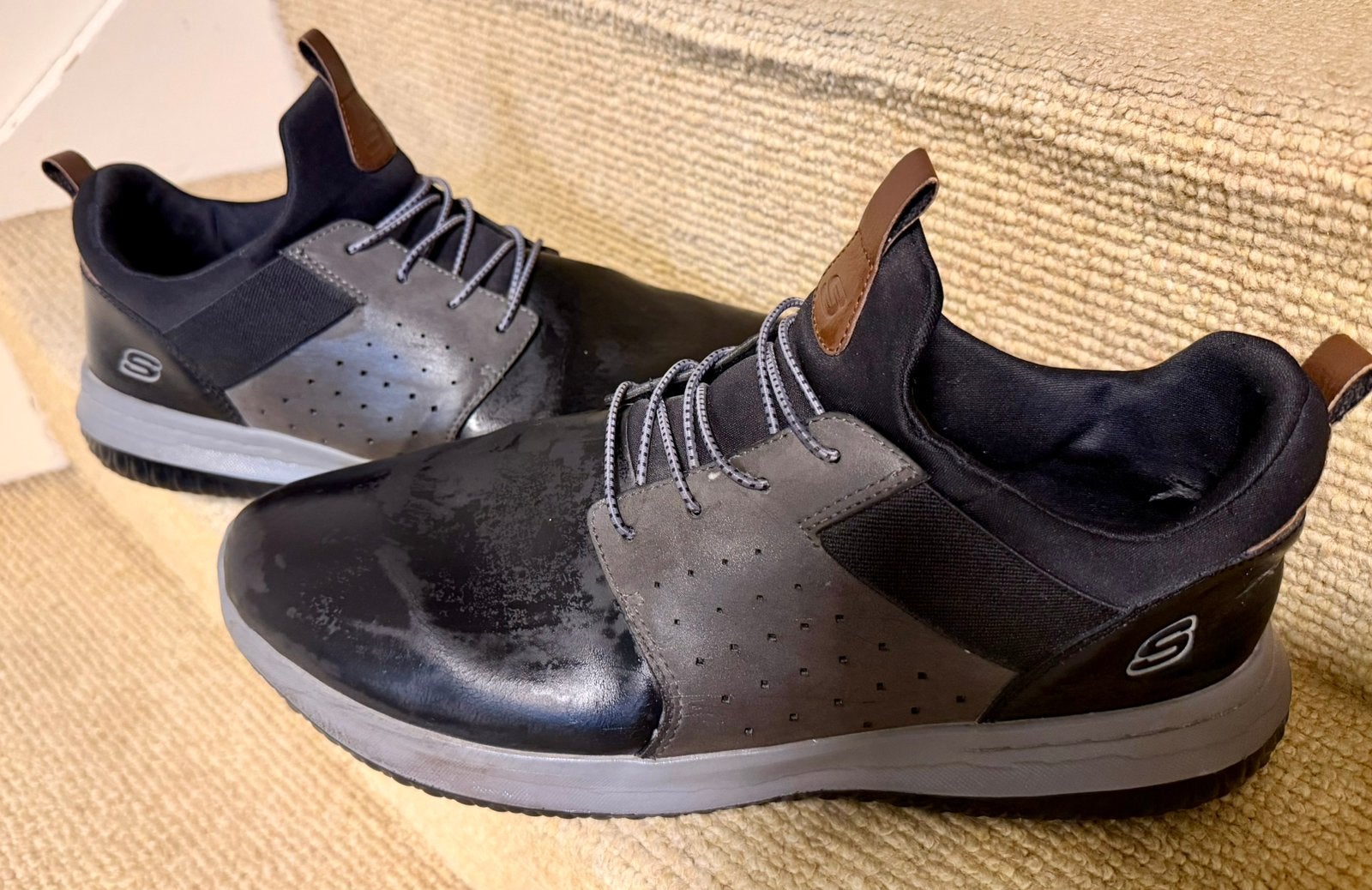Skechers delson axton maat 47.5 - gedragen, Overige kleuren, Ophalen of Verzenden, Sneakers of Gympen, Gedragen