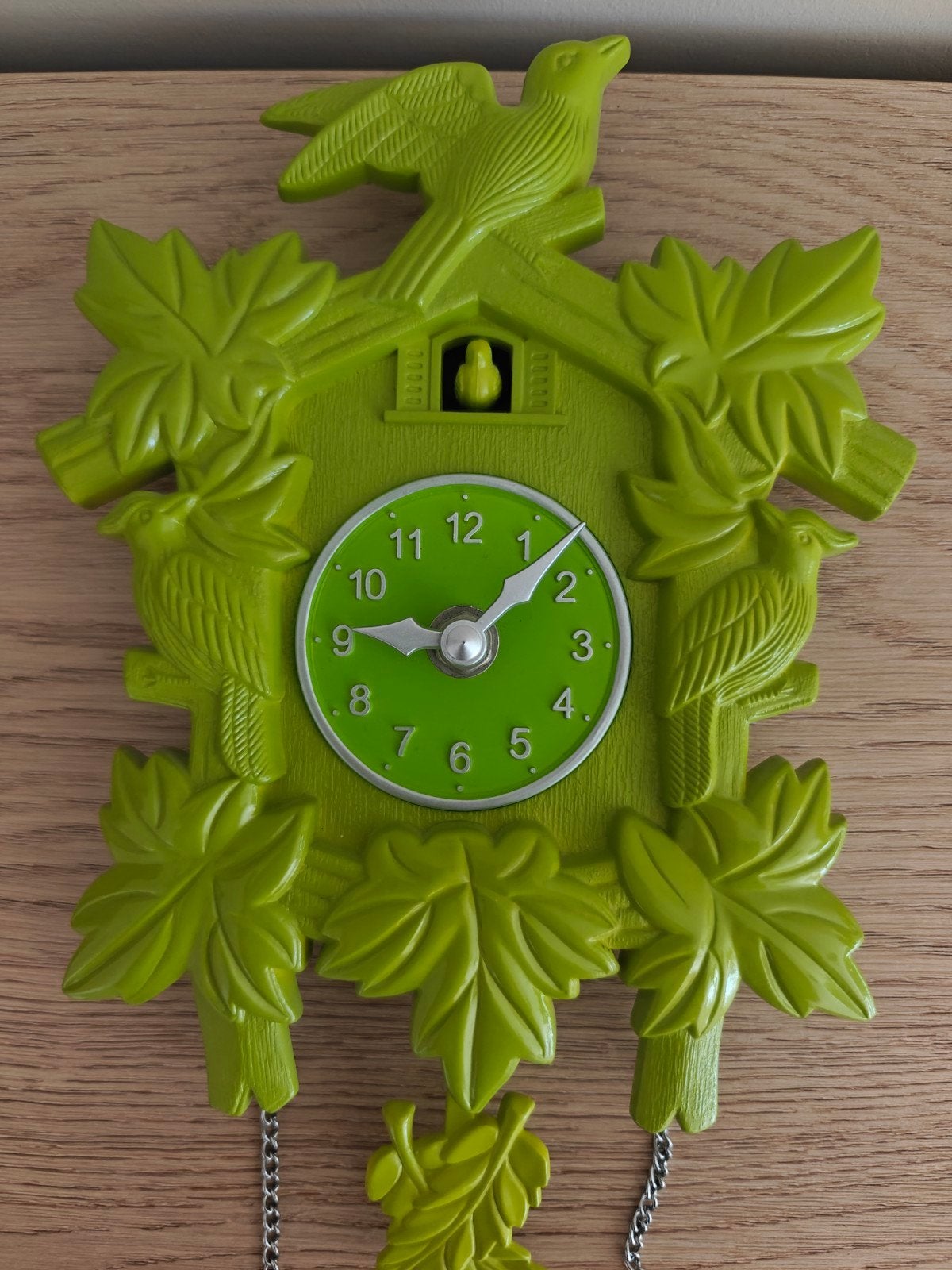 Leuke groene klok voor kinderkamer, Ophalen, Klok