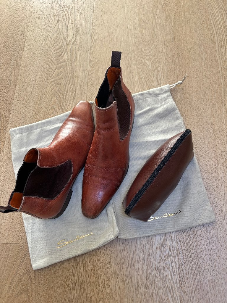 Schoenen Santoni, Kleding | Heren, Ophalen, Bruin, Boots, Santoni