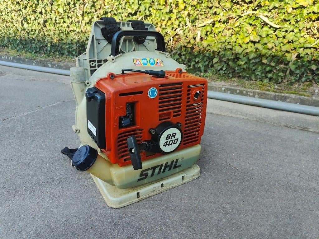 >STIHL BR400 BR 400 ruggedragen benzine bladblazer tuin gras, Tuin en Terras, Gebruikt, Ruggedragen, Ophalen of Verzenden, Stihl