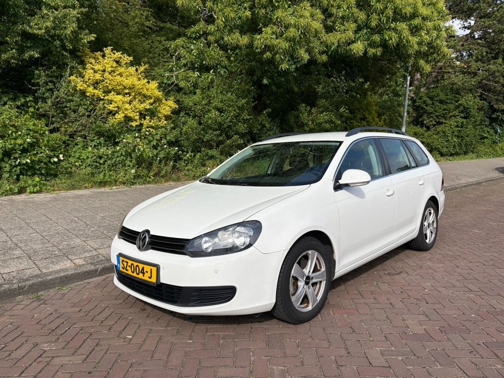 Volkswagen Golf 1.4 TSI 90KW Variant 2009 Wit, Auto's, Voorwielaandrijving, Euro 5, Stof, Zwart