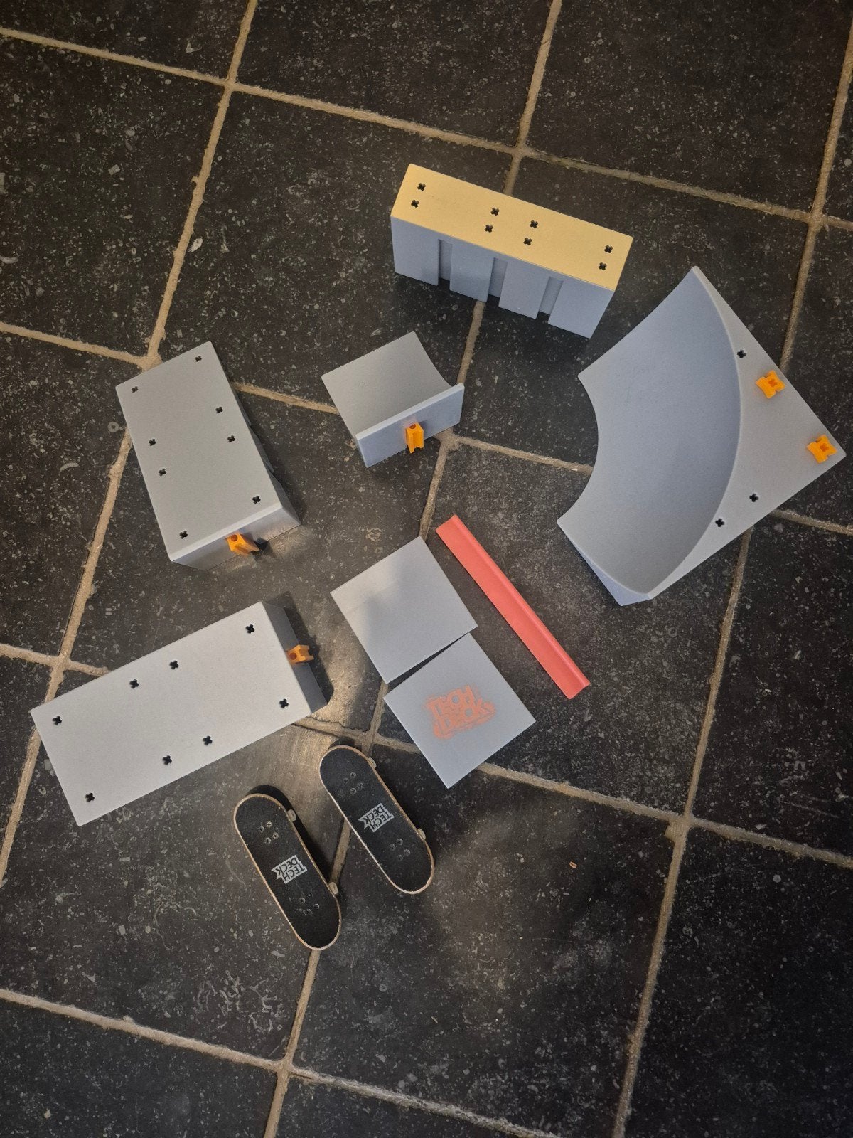 Tech Deck Vingerskate Baan met 2 Vingerskate Borden, Ophalen of Verzenden, Gebruikt
