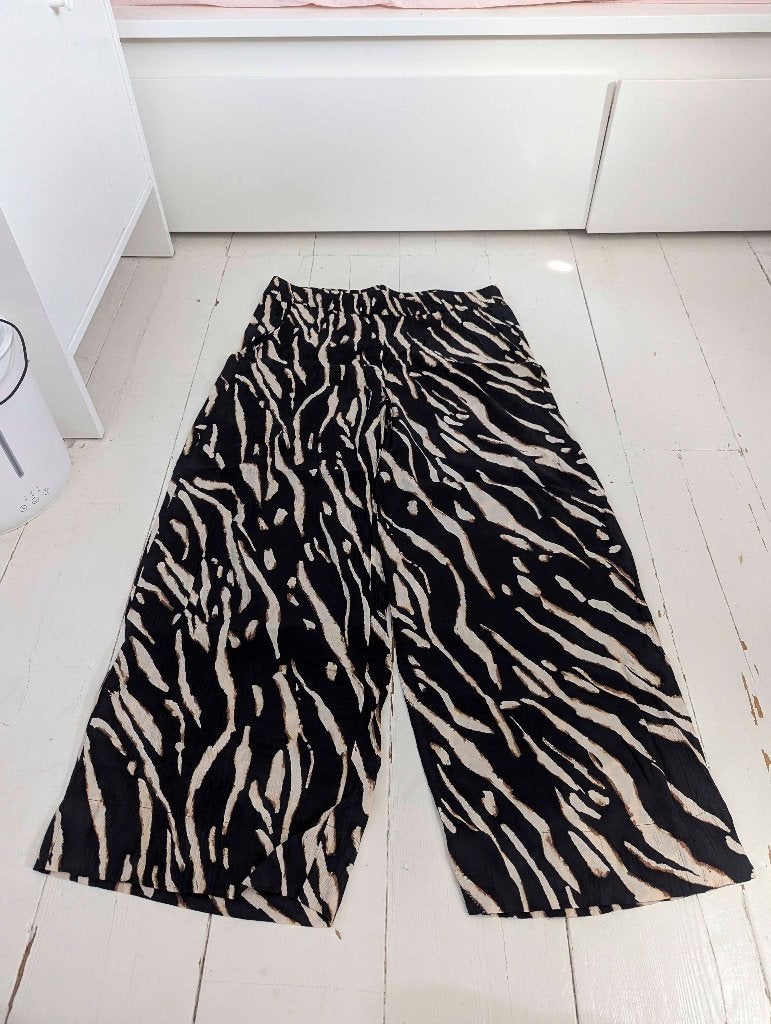 Broek met zebraprint van C&A, Zwart, Maat 42/44 (L), Ophalen of Verzenden, Zo goed als nieuw