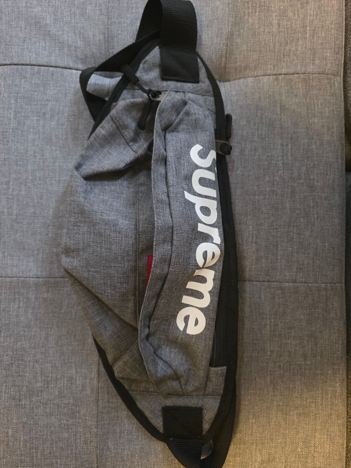 Supreme heuptasje grijs, Ophalen of Verzenden, Gebruikt, Grijs, Overige merken