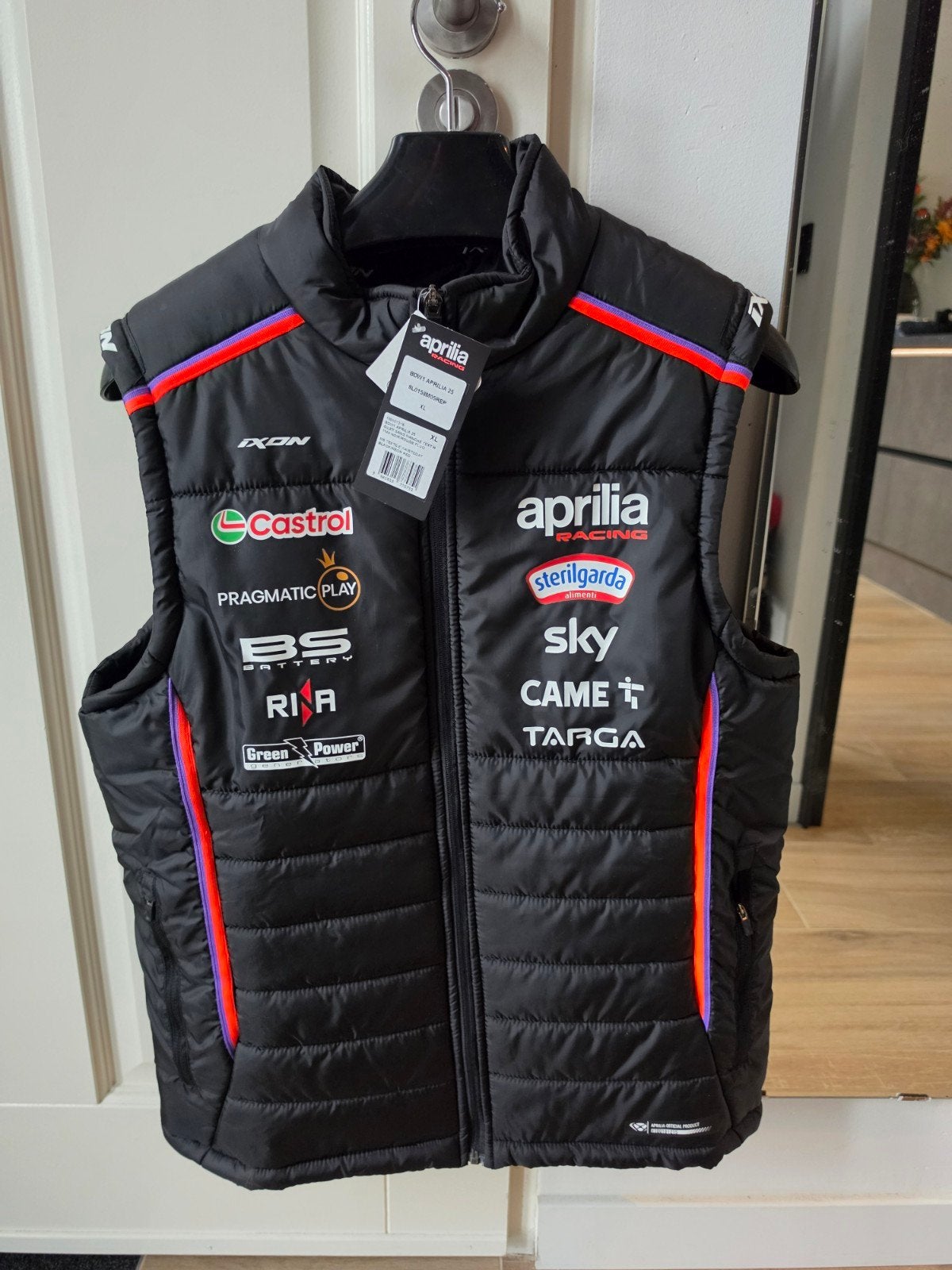 Aprilia Racing Bodywarmer - Nieuw met labels, Aprilia Racing, Zwart, Ophalen of Verzenden, Maat 56/58 (XL)