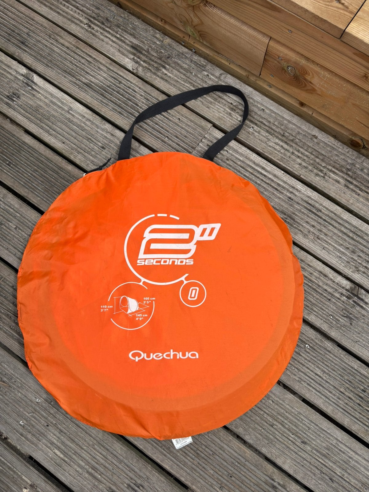 Quecha - pop-up shelter tent 2 seconds, Caravans en Kamperen, Tenten, tot en met 2, Zo goed als nieuw, Ophalen of Verzenden