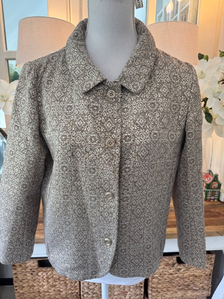 Chique, Gold-Beige jasje Max Mara Weekend, 38/M, 3/4 mouwen, Kleding | Dames, Maat 38/40 (M), Verzenden, Beige, Zo goed als nieuw