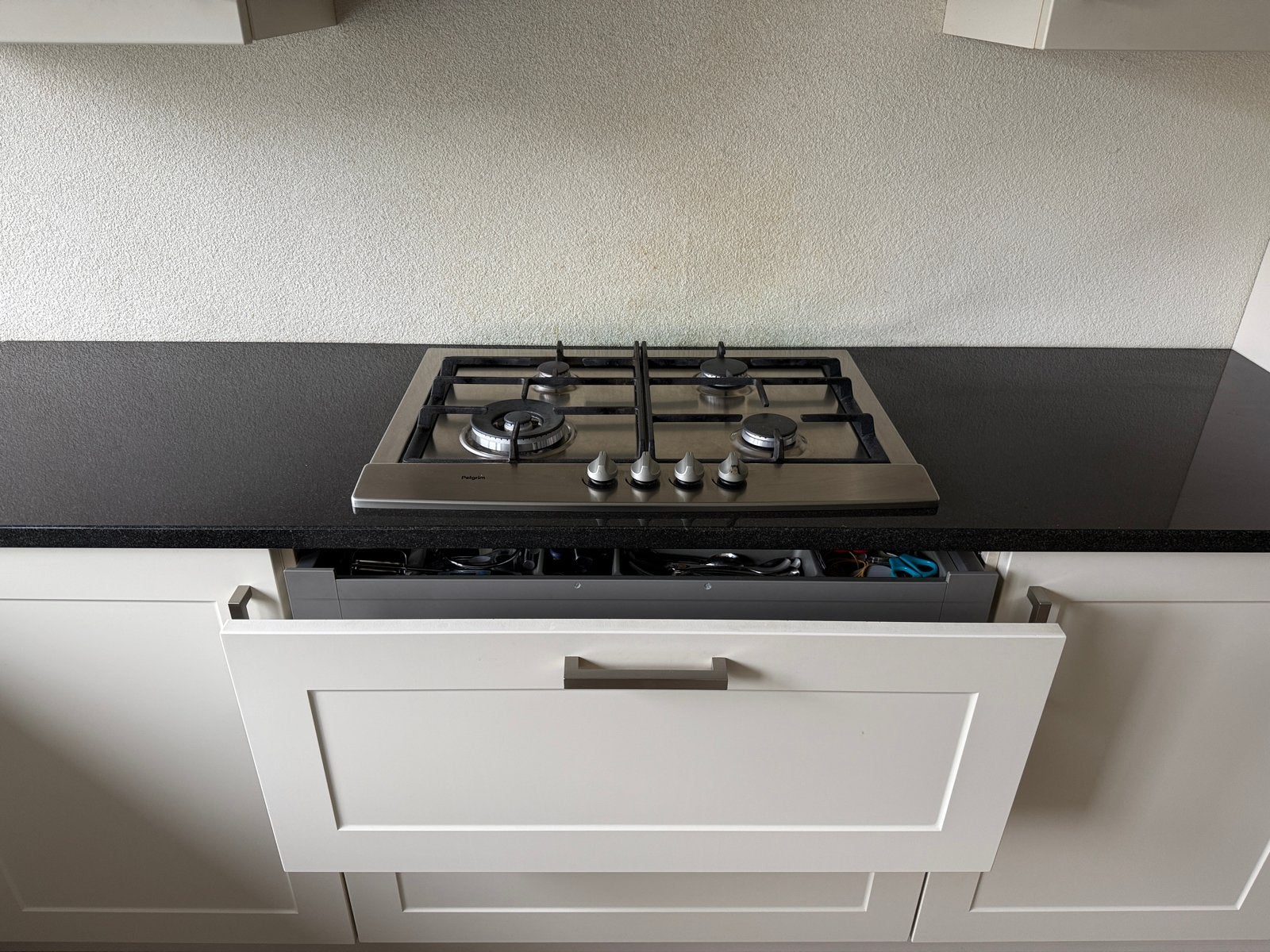 Bruynzeel keuken met apparatuur en granieten werkblad en, Huis en Inrichting, Ophalen, Gebruikt, Hoekkeuken, Graniet of Steen
