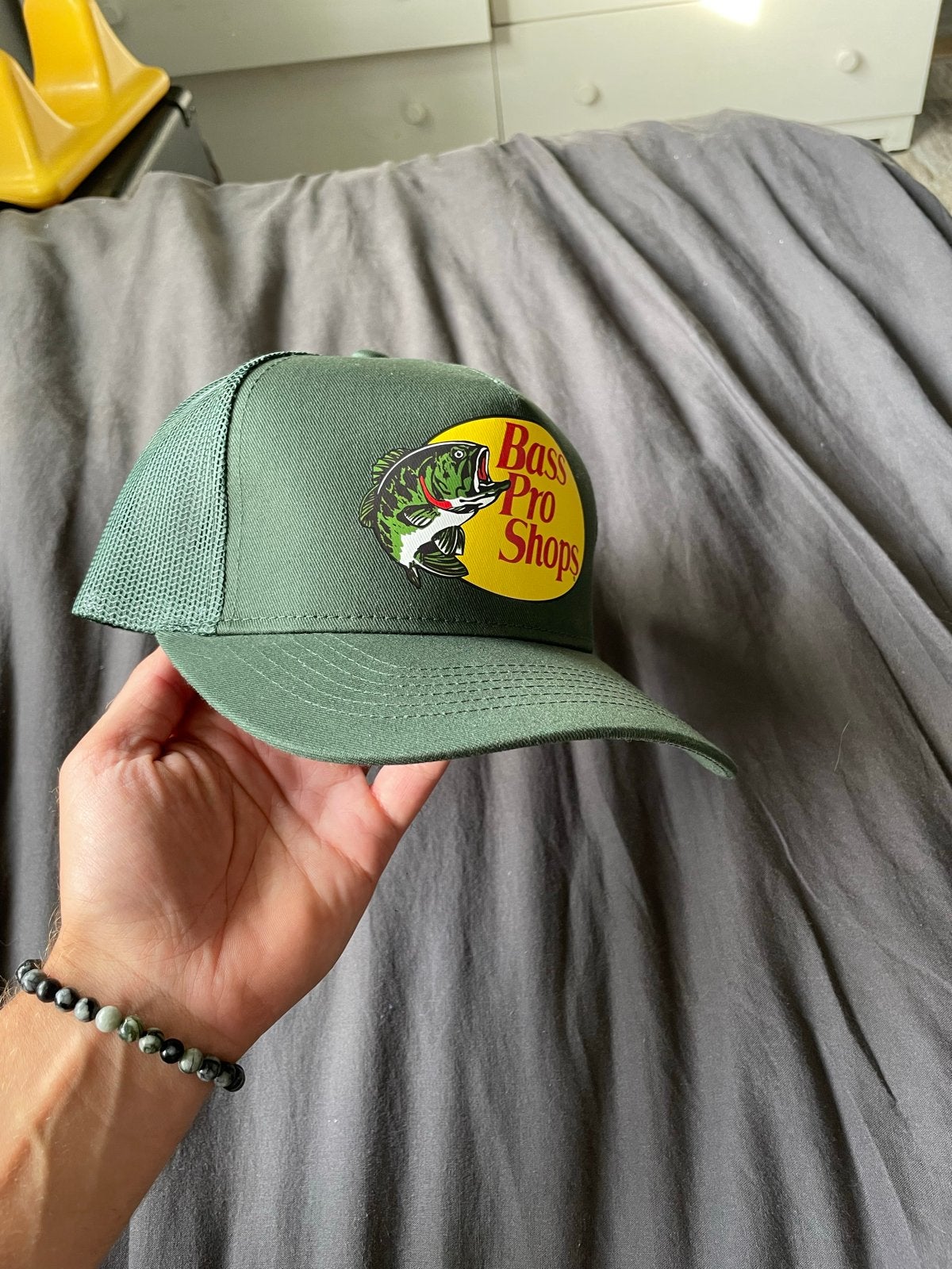 Bass Pro Shops Trucker Cap - Groen, Ophalen of Verzenden, Zo goed als nieuw, One size fits all, Pet