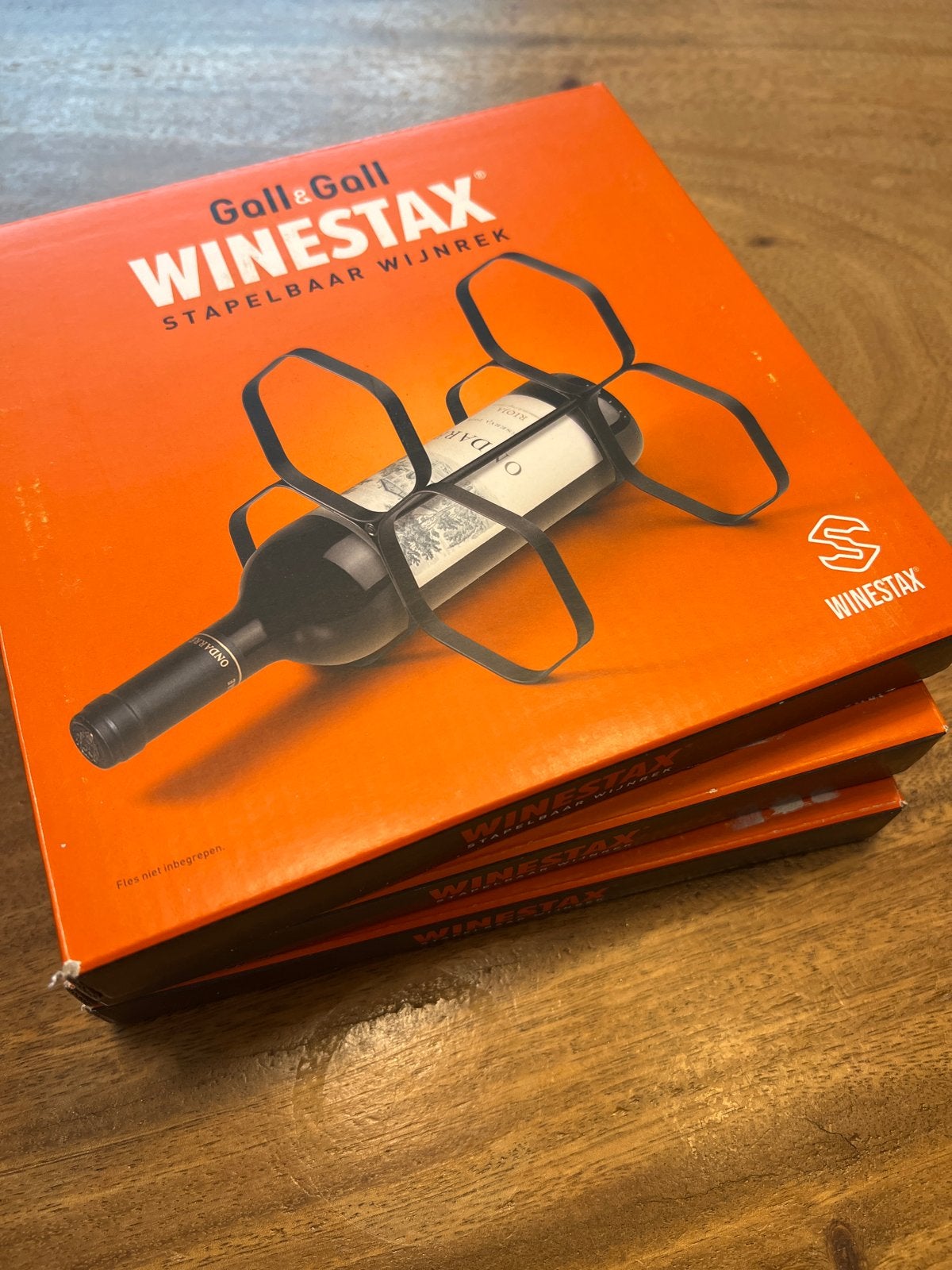 3x Modulair Wijnrek Gall & Gall Winestax - Nieuw in doos, 5 tot 15 flessen, Nieuw, Ophalen of Verzenden, Metaal