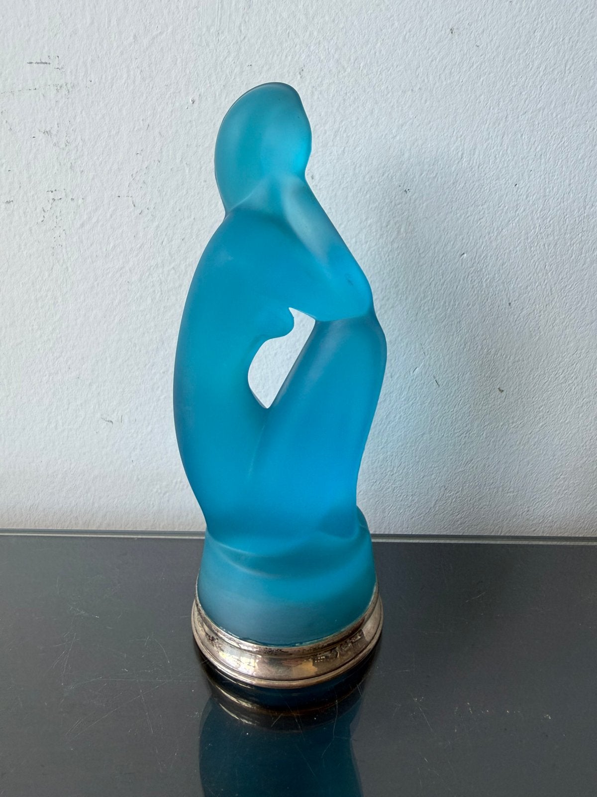 Sculptuur blauw glas Jitka Forejtova voor SKLO, Ophalen of Verzenden