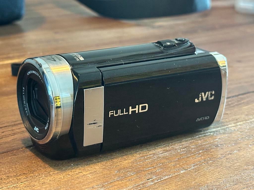 JVC Full HD Video Camera met Tasje, Audio, Tv en Foto, Videocamera's Digitaal, Gebruikt, Camera, JVC, 20x of meer, Full HD, Ophalen