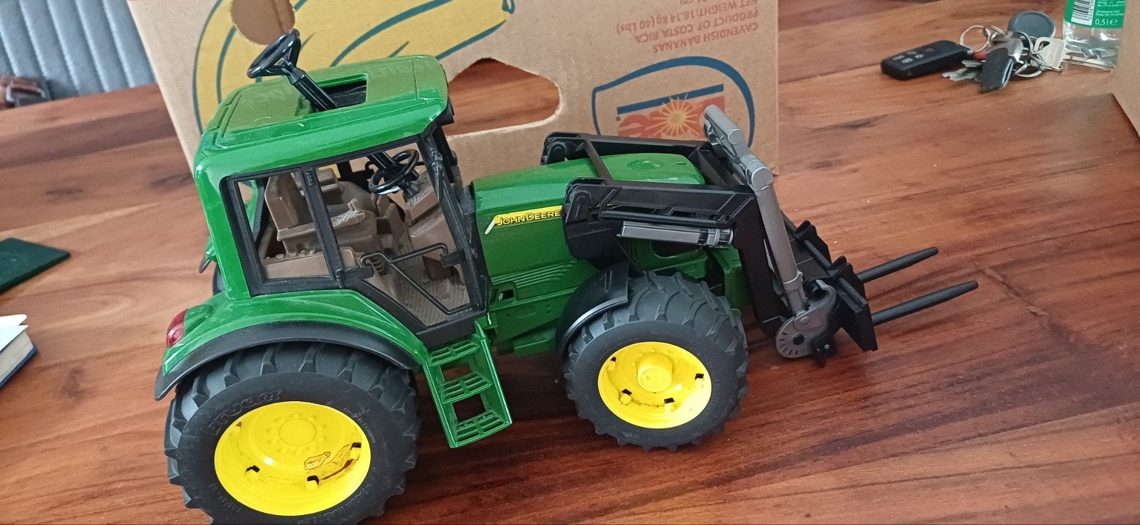 Bruder John Deere tractor met voorlader, Ophalen, Gebruikt