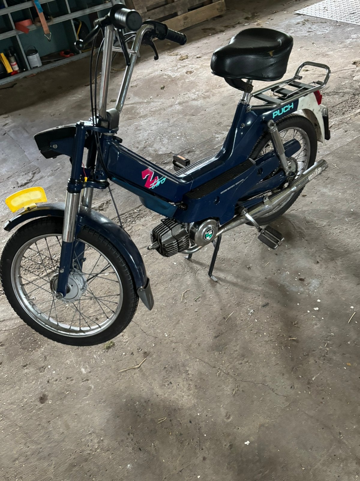Puch z two geel kenteken, Fietsen en Brommers, Ophalen, Overige modellen, Maximaal 45 km/u, Zo goed als nieuw