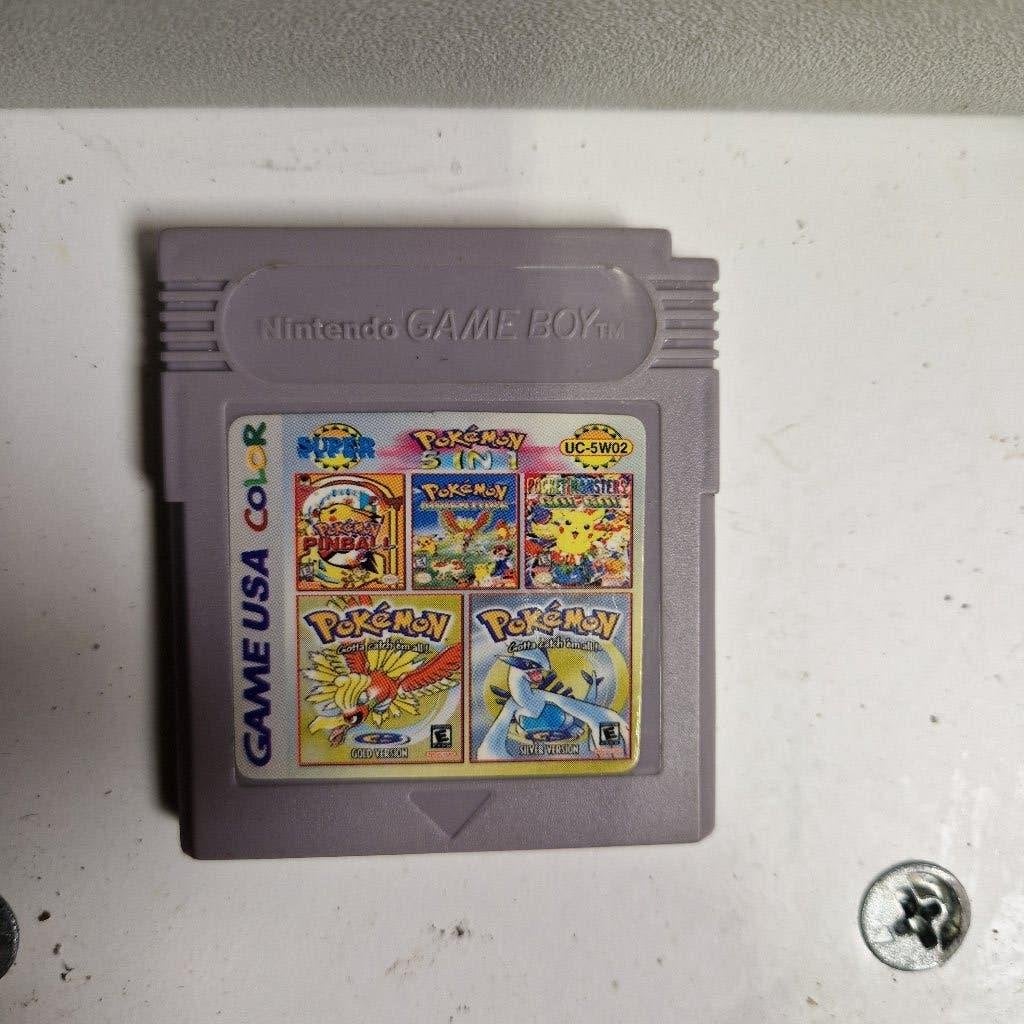 5 pokemon games in 1, pokemon gold, silver, pinball, adven, Avontuur en Actie, Gebruikt, 1 speler, Ophalen of Verzenden