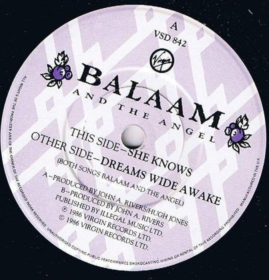 balaam and the angel / she knows - alt/indie/punk/goth, Verzenden, Gebruikt, 7 inch, Rock en Metal
