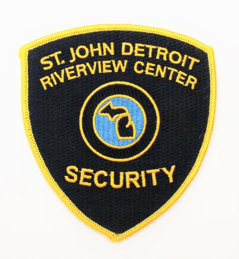 Embleem - Patch US St John Detroit Security, Ophalen of Verzenden, Overige soorten, Amerika, Embleem of Badge