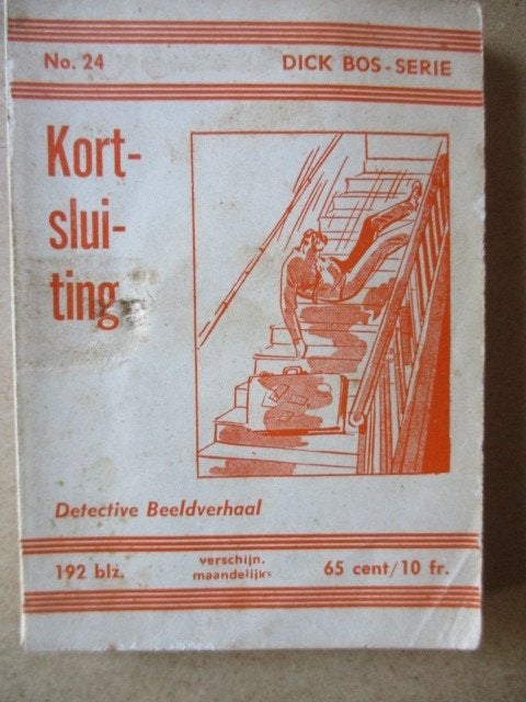 ad000428 dick bos 24 kortsluiting, Eén stripboek, Ophalen, Gelezen