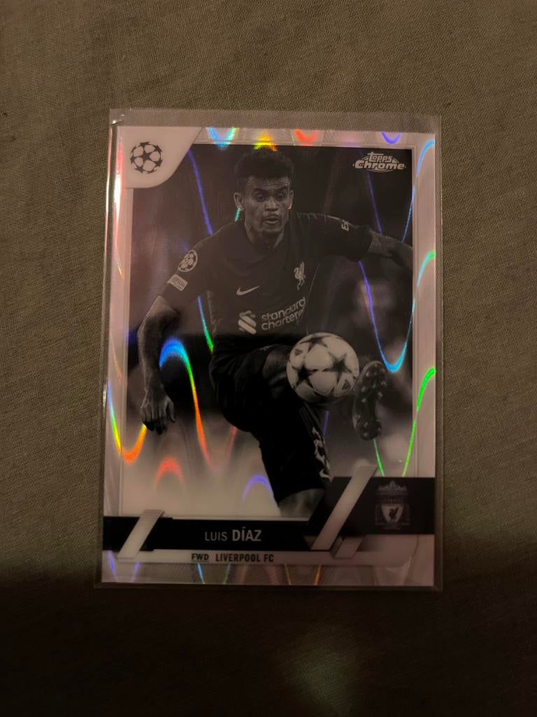 Luis Díaz Topps Chrome Champions League Spelerskaart, Hobby en Vrije tijd, Stickers en Plaatjes, Ophalen of Verzenden