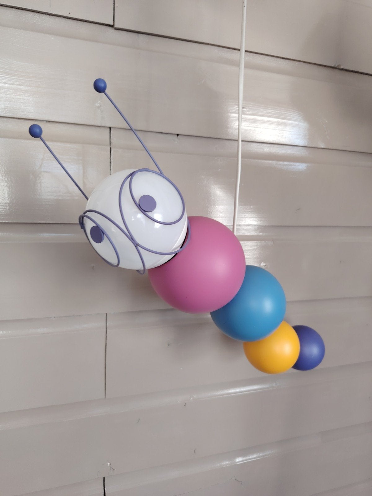 Rups hanglamp, Huis en Inrichting, Ophalen of Verzenden, Zo goed als nieuw, Kunststof