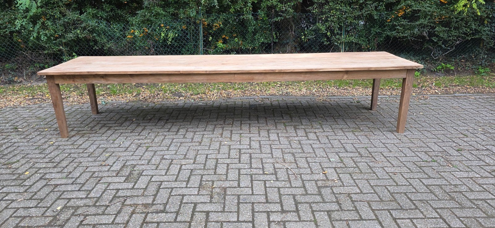 kloostertafel- boerentafel 4 meter lang, Huis en Inrichting, Gebruikt, Verzenden, 200 cm of meer, 50 tot 100 cm