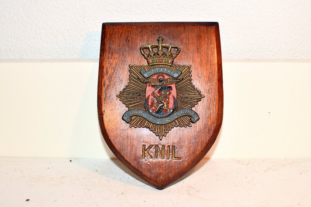 Knil Plaquette, Verzamelen, Ophalen of Verzenden, Landmacht, Nederland, Embleem of Badge