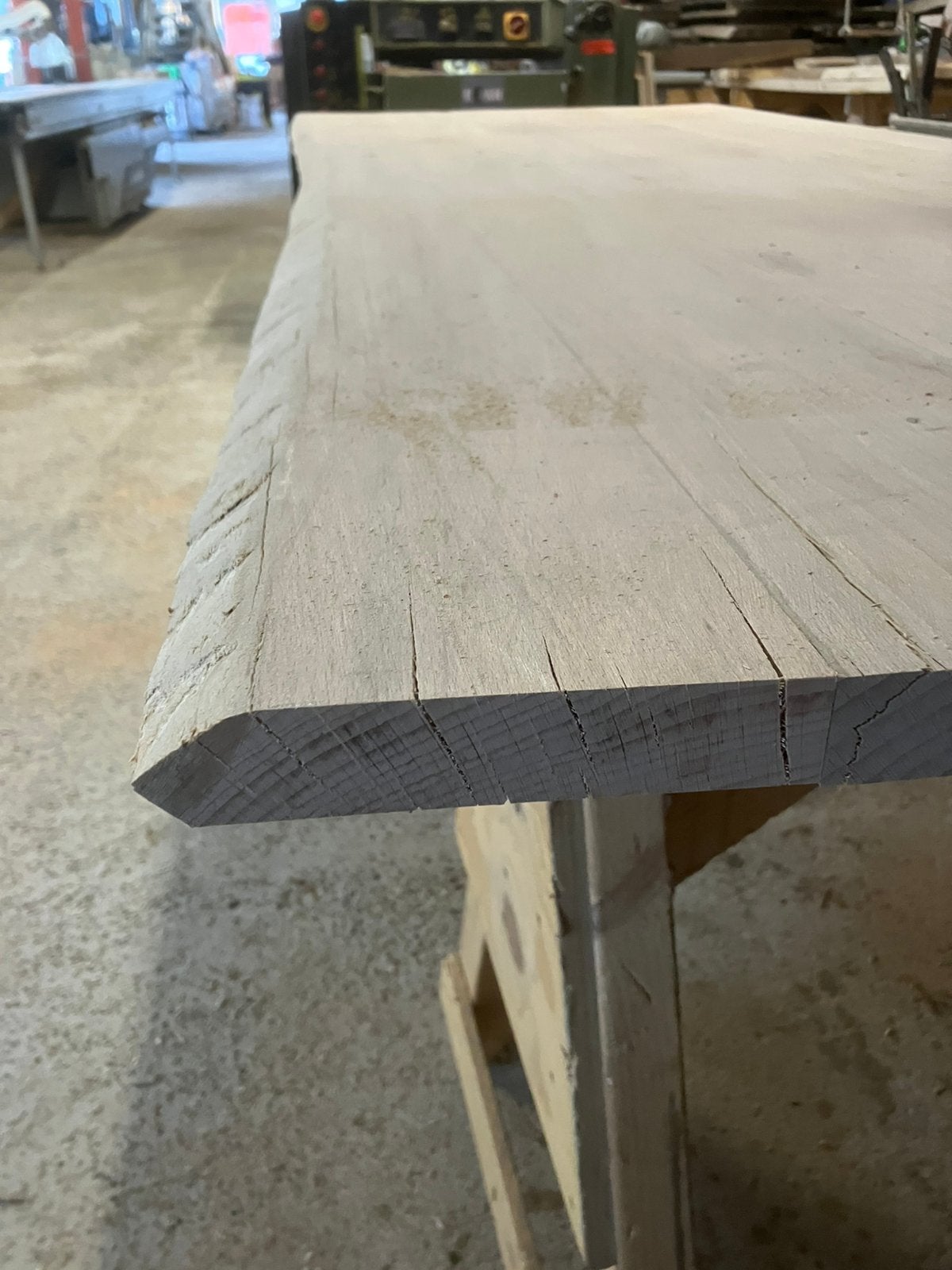 Boomstam tafel blad beuken -/.3 dik wastafelblad eiken beuke, Ophalen, Zo goed als nieuw, 75 m² of meer, Parket
