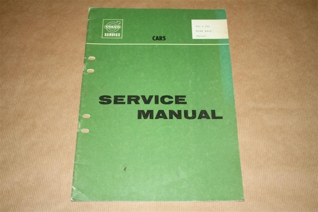 Volvo 544 Service Manual - Rear Axle - 1967, Auto diversen, Ophalen of Verzenden