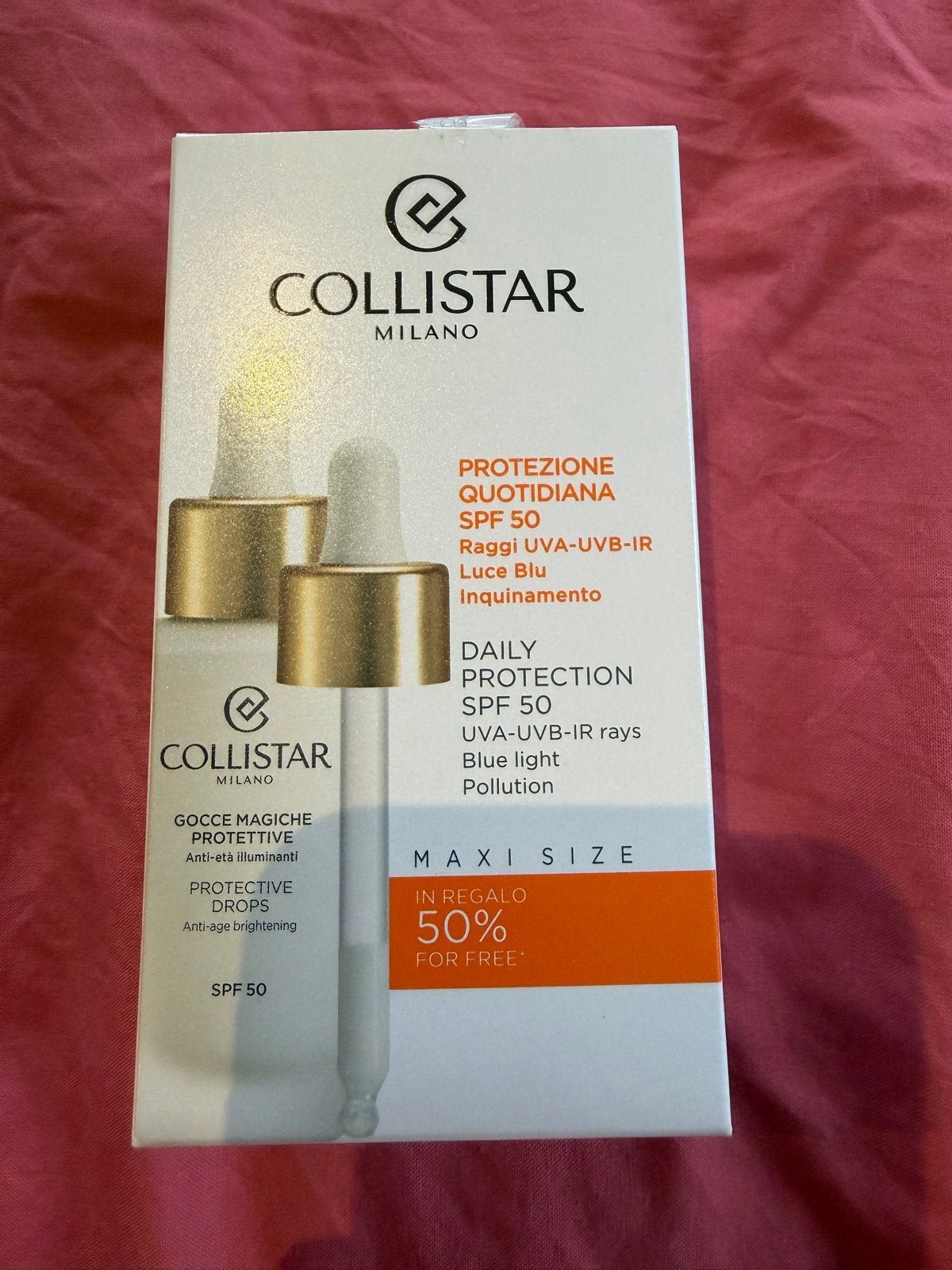 Collistar Protective Drops SPF 50 - Anti-aging & Brightening, Verzenden, Nieuw, Gehele gezicht, Verzorging