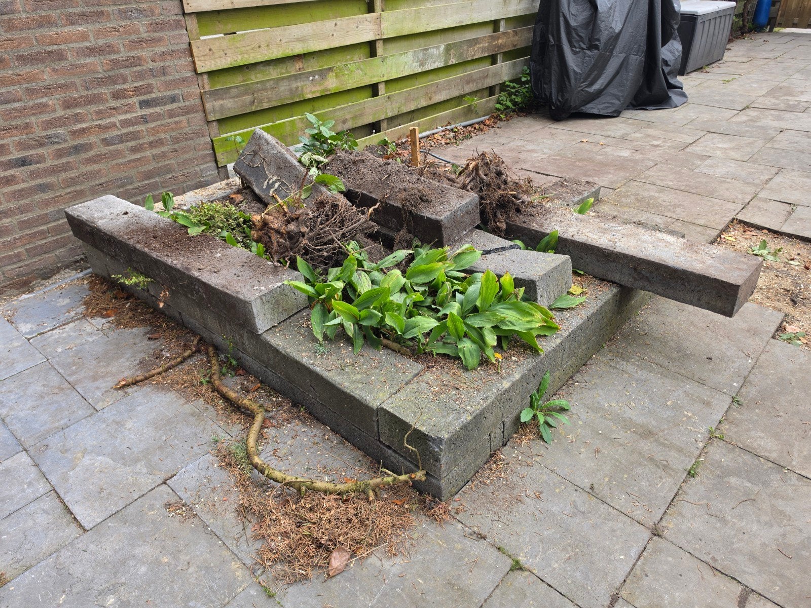 betonnen bielzen, Tuin en Terras, Ophalen, Gebruikt, Overige vormen