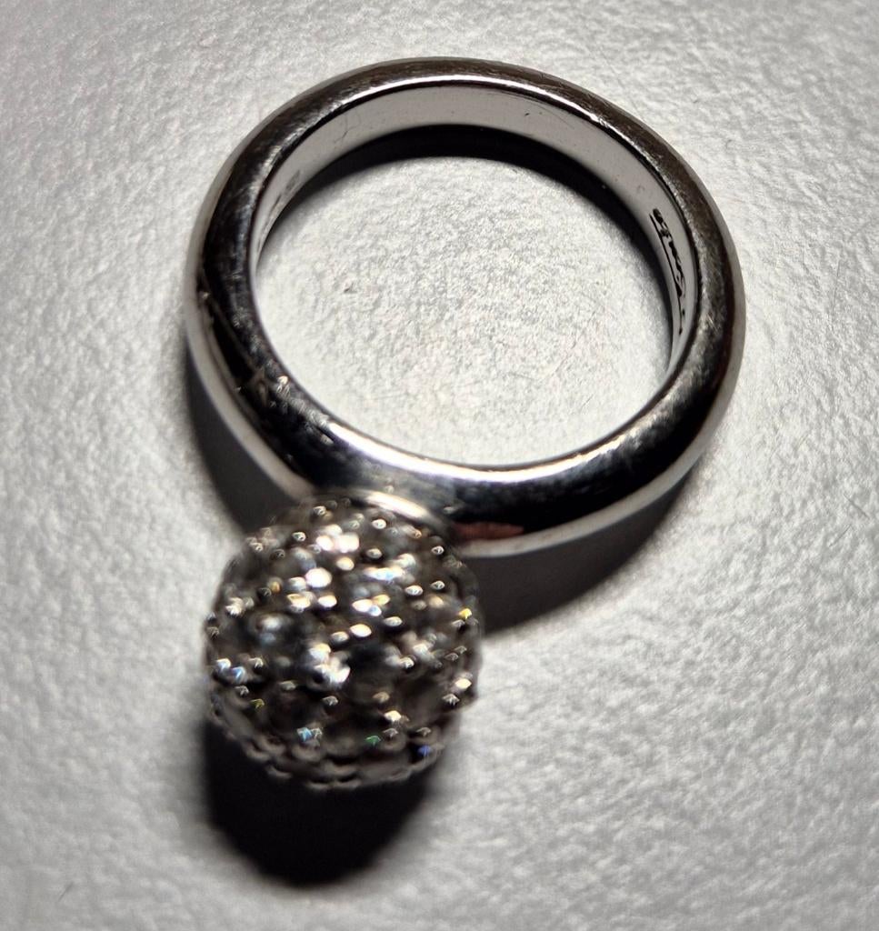 Tisento ring, Sieraden, Tassen en Uiterlijk, Ringen, 18 tot 19, Gebruikt, Ophalen of Verzenden, Dame