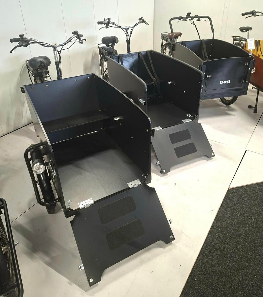 Elektrische honden bakfietsen dog NIEUW en gebruikt GARANTIE, Fietsen en Brommers, Fietsen | Bakfietsen, Zo goed als nieuw, Bakfiets.nl