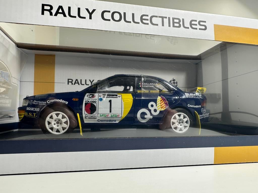 SUN STAR SUBARU IMPREZA 555 RALLY PIANCAVALO 1998 1:18 NIEUW, Ophalen of Verzenden, Nieuw, Auto, Sun Star