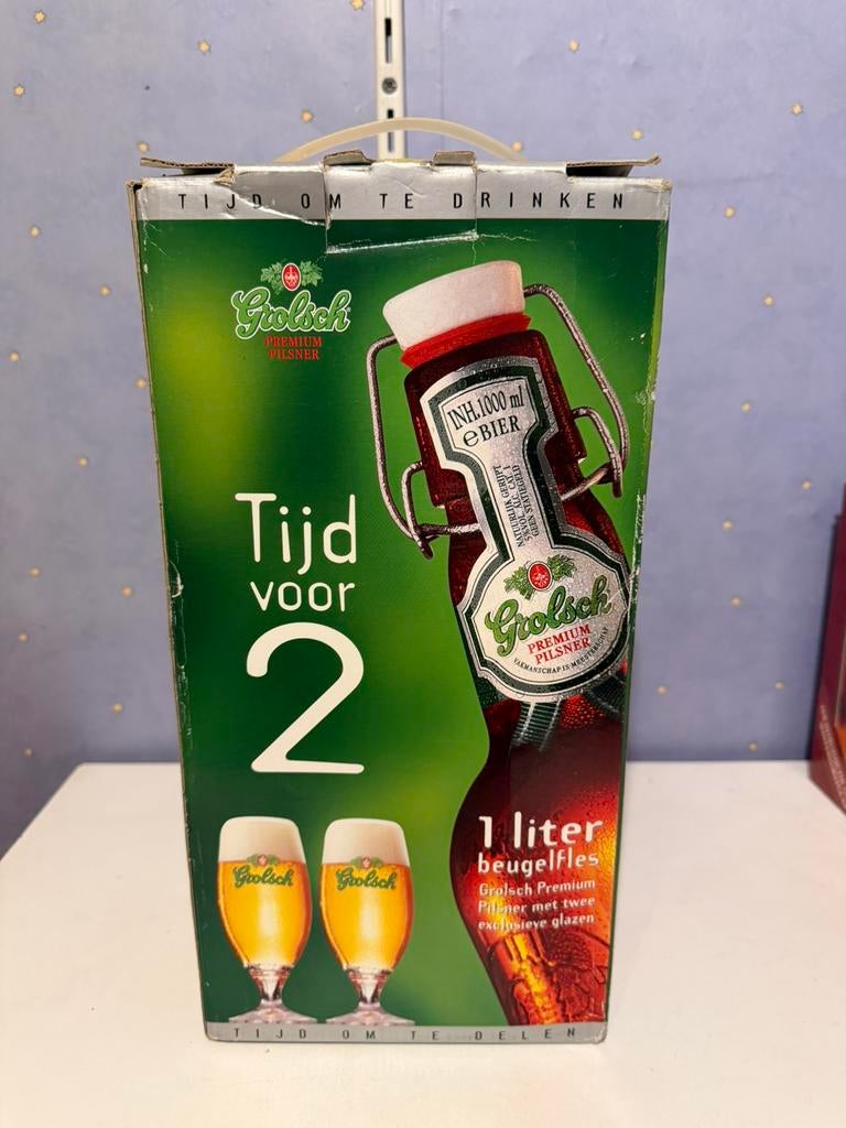 Grolsch Tijd Voor 2, Verzamelen, Ophalen, Zo goed als nieuw, Glas of Glazen, Grolsch