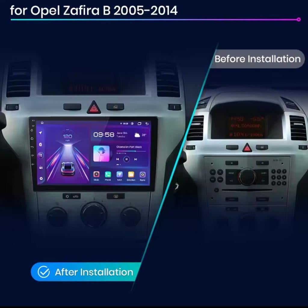 Android-scherm voor Opel Zafira 2005–2010 – Goed werkend, bi, Ophalen of Verzenden, Zo goed als nieuw