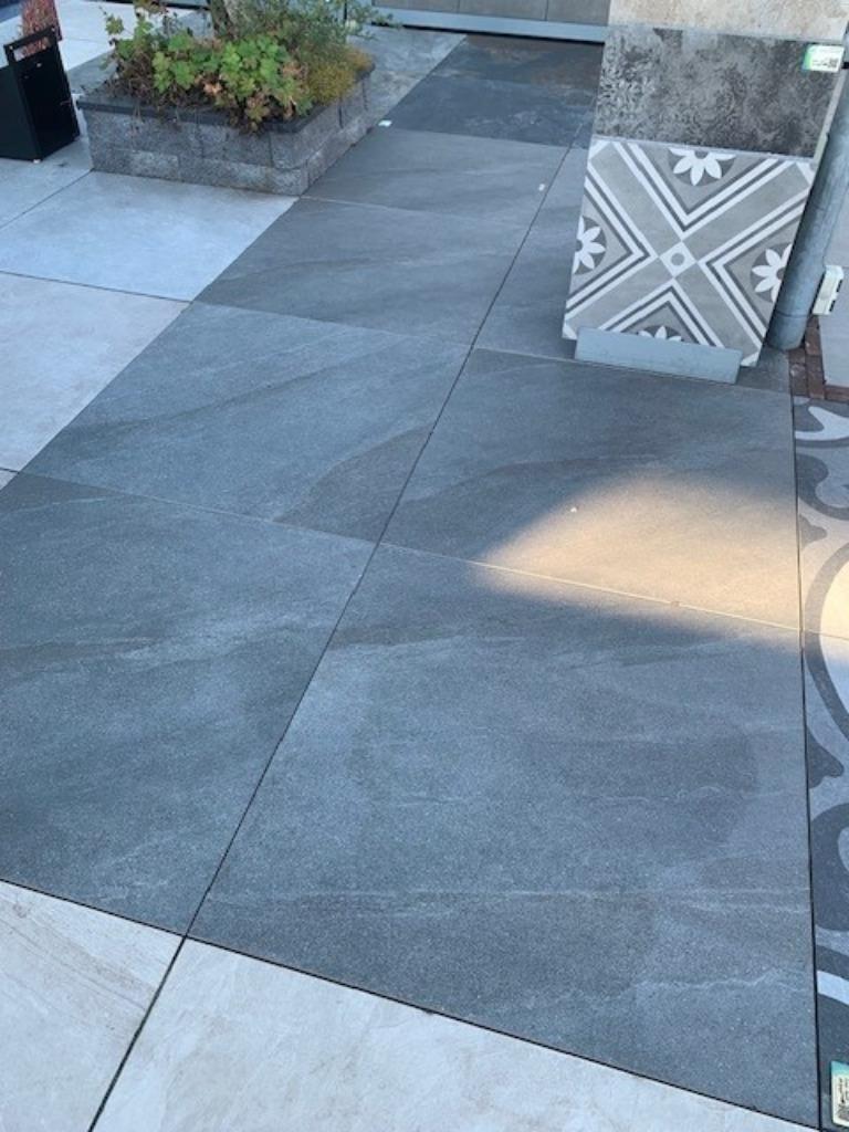 GeoCeramica Vena Marrone Grey 100x100x4cm , restpartij 200m2, Tuin en Terras, Ophalen, Keramiek, Nieuw, MBI