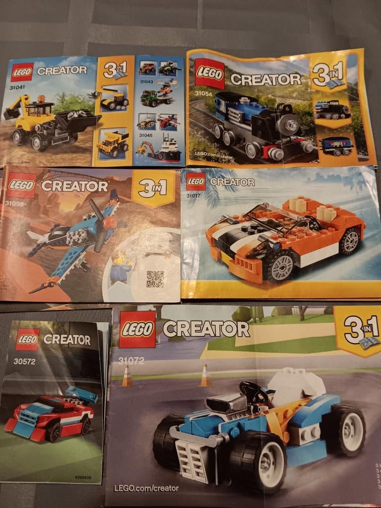 Div. lego creatorsets. 30572 31017 31054 31072 31099, Ophalen of Verzenden