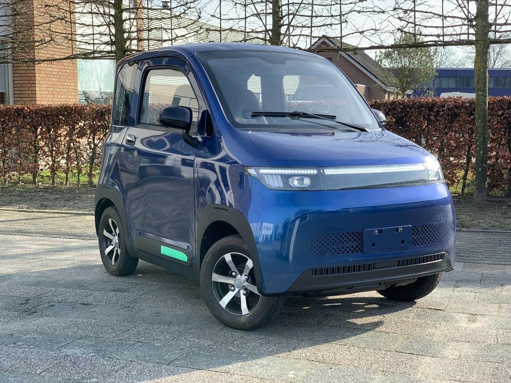 Citycar GT blauw AIRCO elektrische 45 km Brommobiel, Nieuw, 16 km/u of meer, 46 km of meer, Ophalen