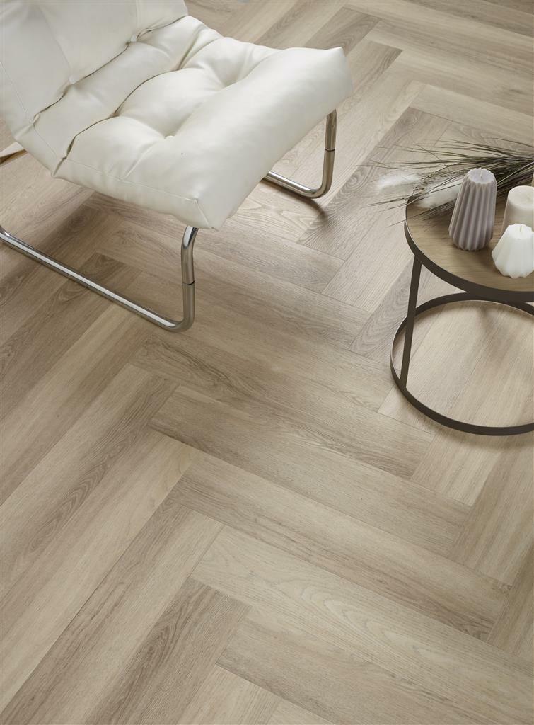 Plak Pvc Visgraat Laminaat 10 X Top Kleuren Apeldoorn, 75 m² of meer, Nieuw, Laminaat, Crème
