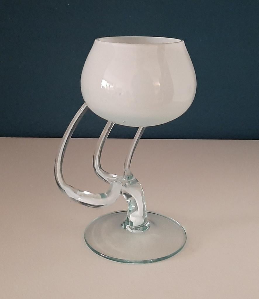 Jozefina Krosno Octopus waxinehouder, Antiek en Kunst, Antiek | Glas en Kristal, Ophalen of Verzenden